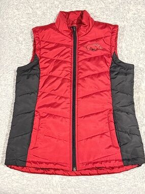 G-III by Carl Banks Arkansas Razorbacks Red Puffer Vest Medium
